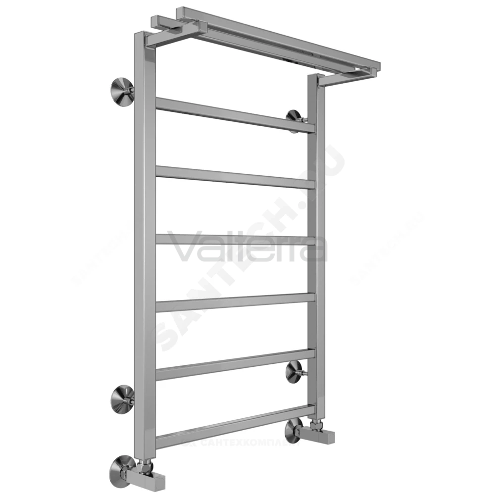 Полотенцесушитель водяной нерж сталь Лесенка ВР Контур с полочкой Терминус