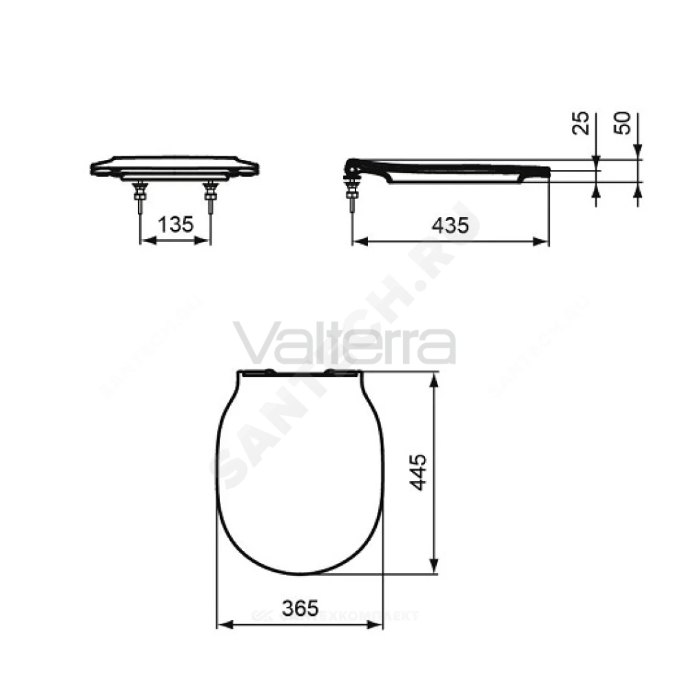 Сиденье для унитаза CONNECT AIR Ideal Standard