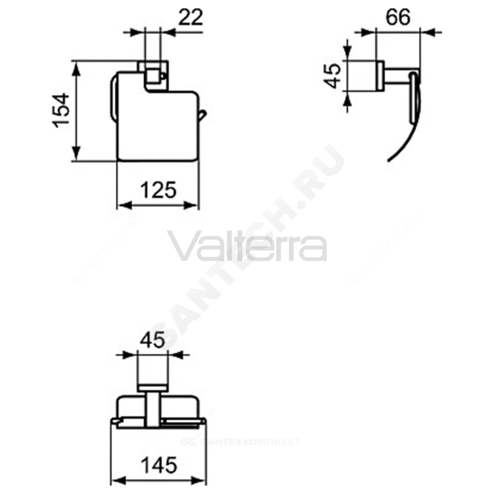 Держатель для туалетной бумаги IOM Square Ideal Standard