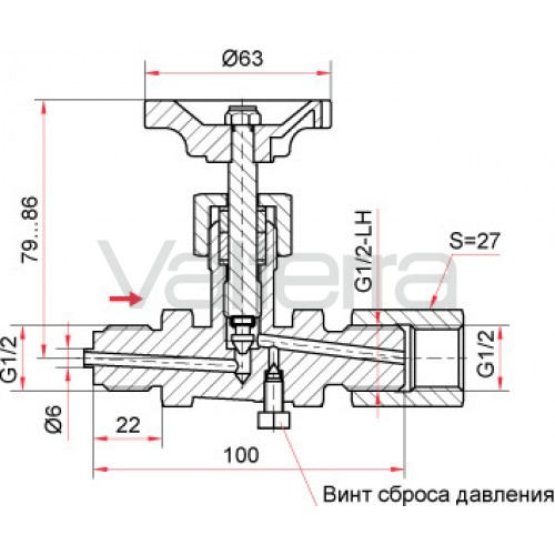 Игольчатый клапан S004.16, Росма