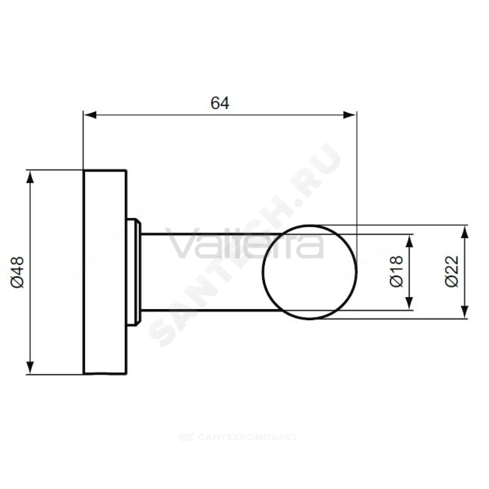 Крючок для одежды двойной IOM Ideal Standard