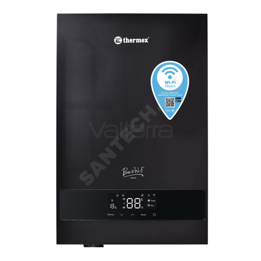 Котел электрический настенный Boss Wi-Fi черный THERMEX