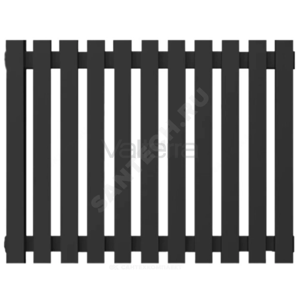 Радиатор трубчатый QUADRUM 30 V 2-1750 с боковой подводкой ВР G 1/2" 2-трубный RAL 9005 (чёрный янтарь) КЗТО