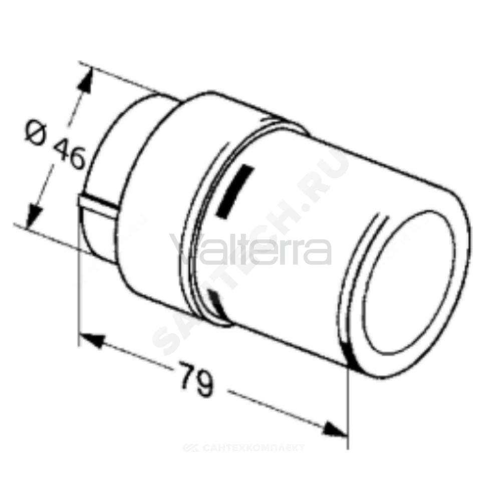 Элемент термостатический RAX жид/нап клипс RTR (RA) 8-28oC RAL 9016 (белый) Danfoss