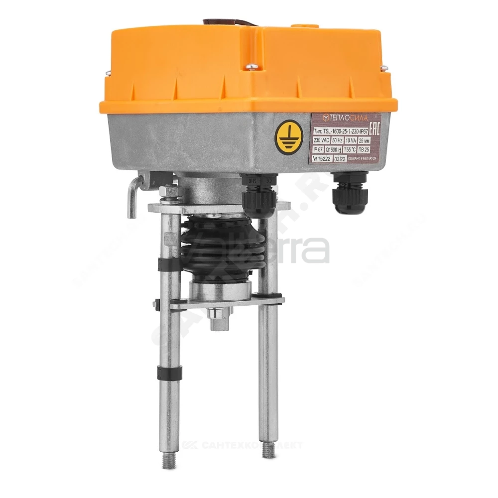 Электропривод аналоговый TSL-1600-25-2AR-230-IP67 с функцией безопасности Теплосила