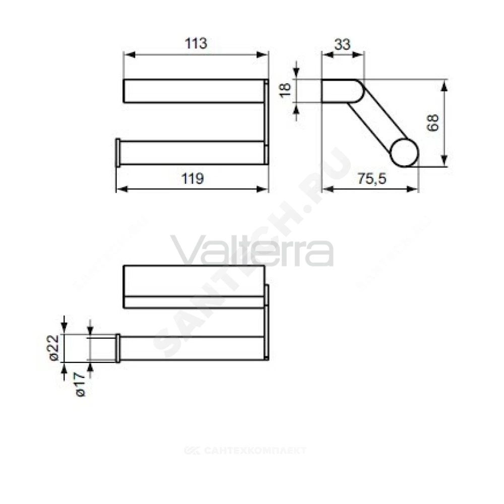 Держатель для туалетной бумаги CONNECT Ideal Standard