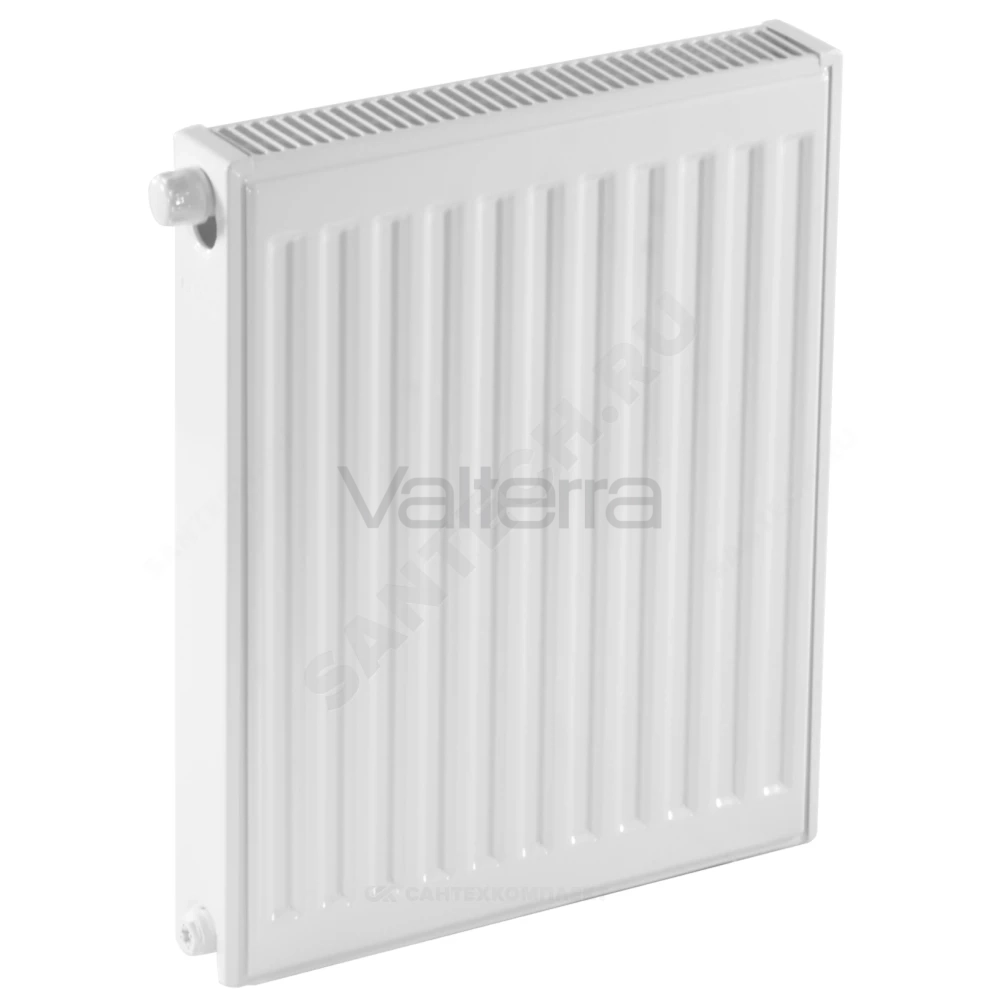 Радиатор стальной панельный Ventil Compact VC тип 21 H=500мм ниж/п в комплекте кронштейн. встроенный вентиль RAL 9016 (белый) Heaton Plus
