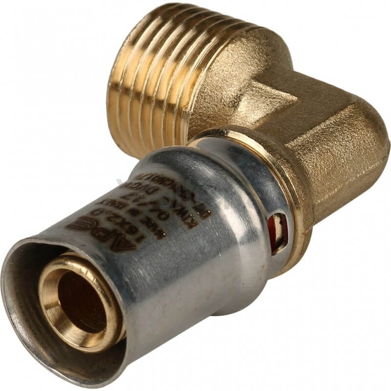 Угольник-пресс МП с наружной резьбой, тип SFP-0011, Stout