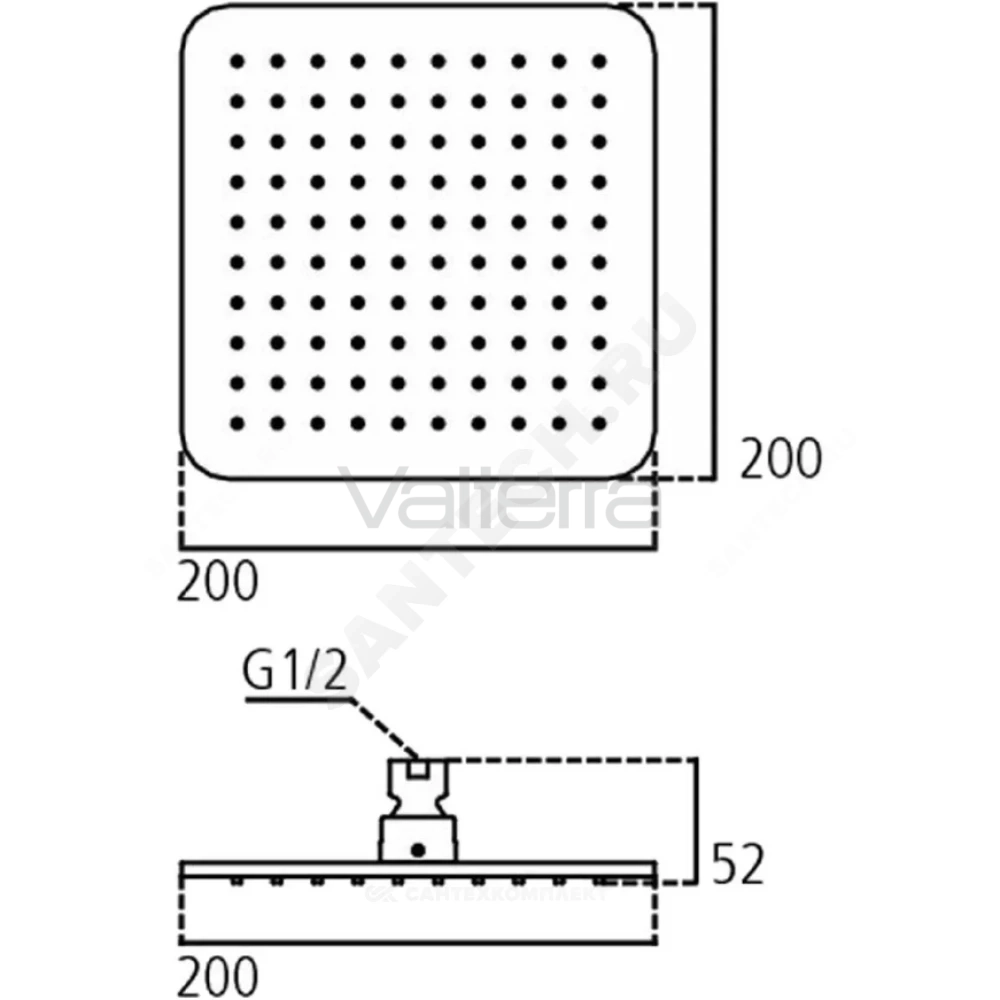 Душ верхний IDEALRAIN CUBE M1 Ideal Standard
