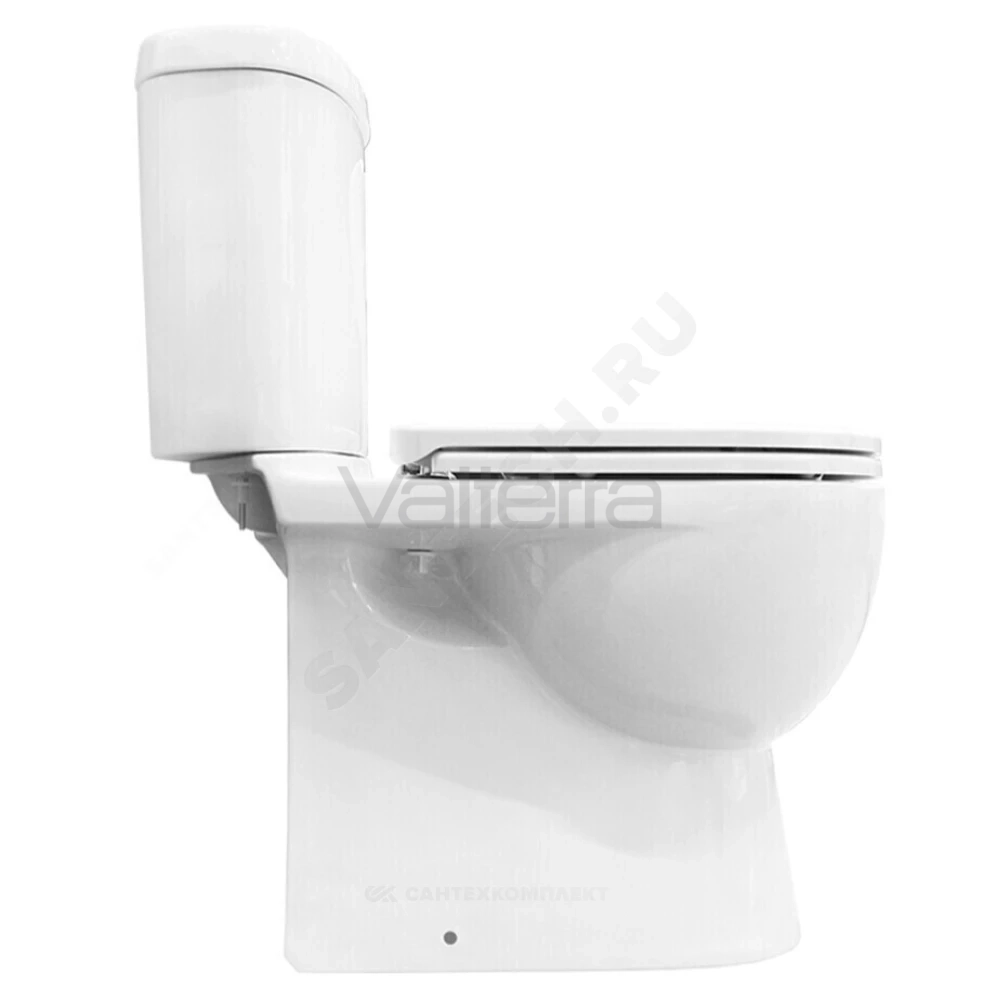 Унитаз-компакт белый горизонтальный выпуск Art Comfort Sanita Luxe