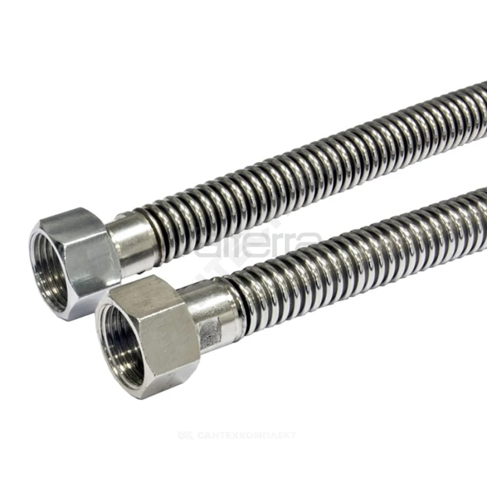 Подводка гибкая для газа сильфонная нержавеющая сталь 3/4" г-г Tuboflex