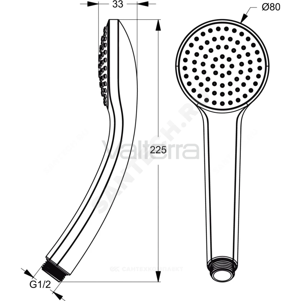 Лейка IDEALRAIN SOFT S1 Ideal Standard