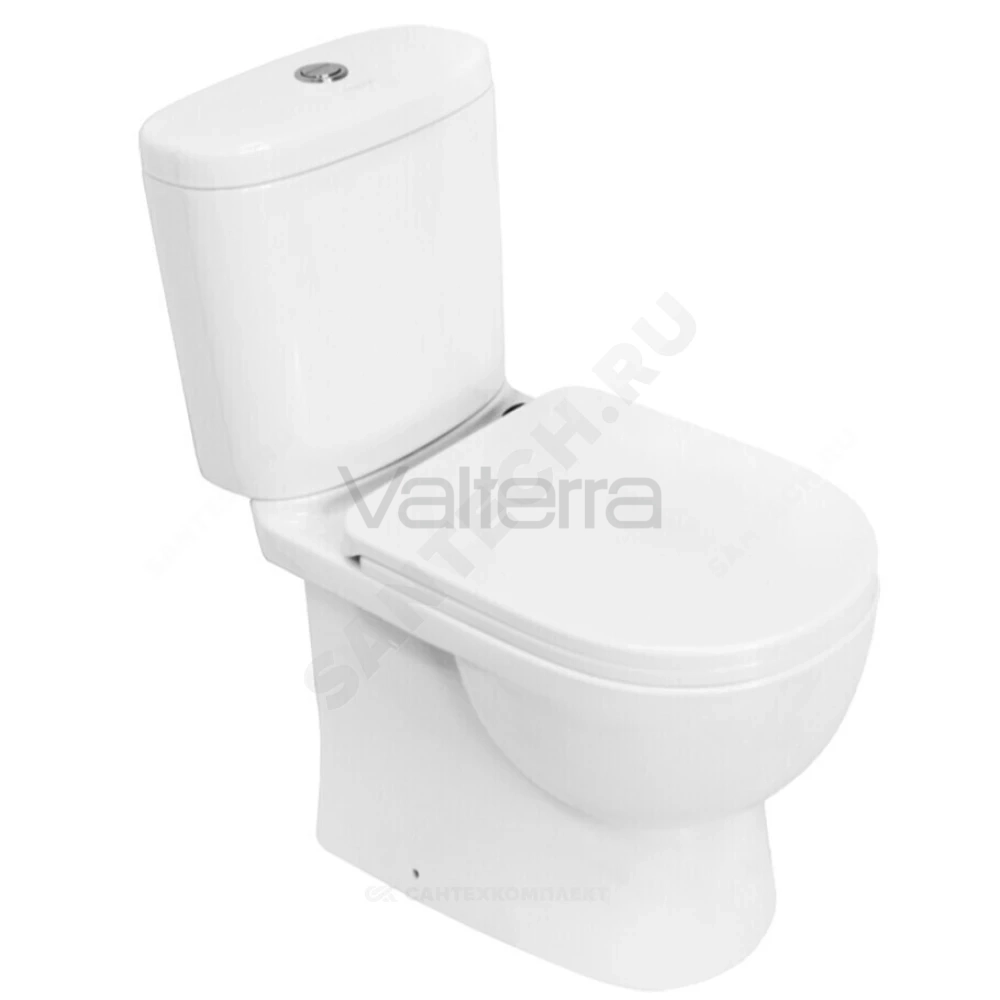 Унитаз-компакт белый горизонтальный выпуск Art Comfort Sanita Luxe