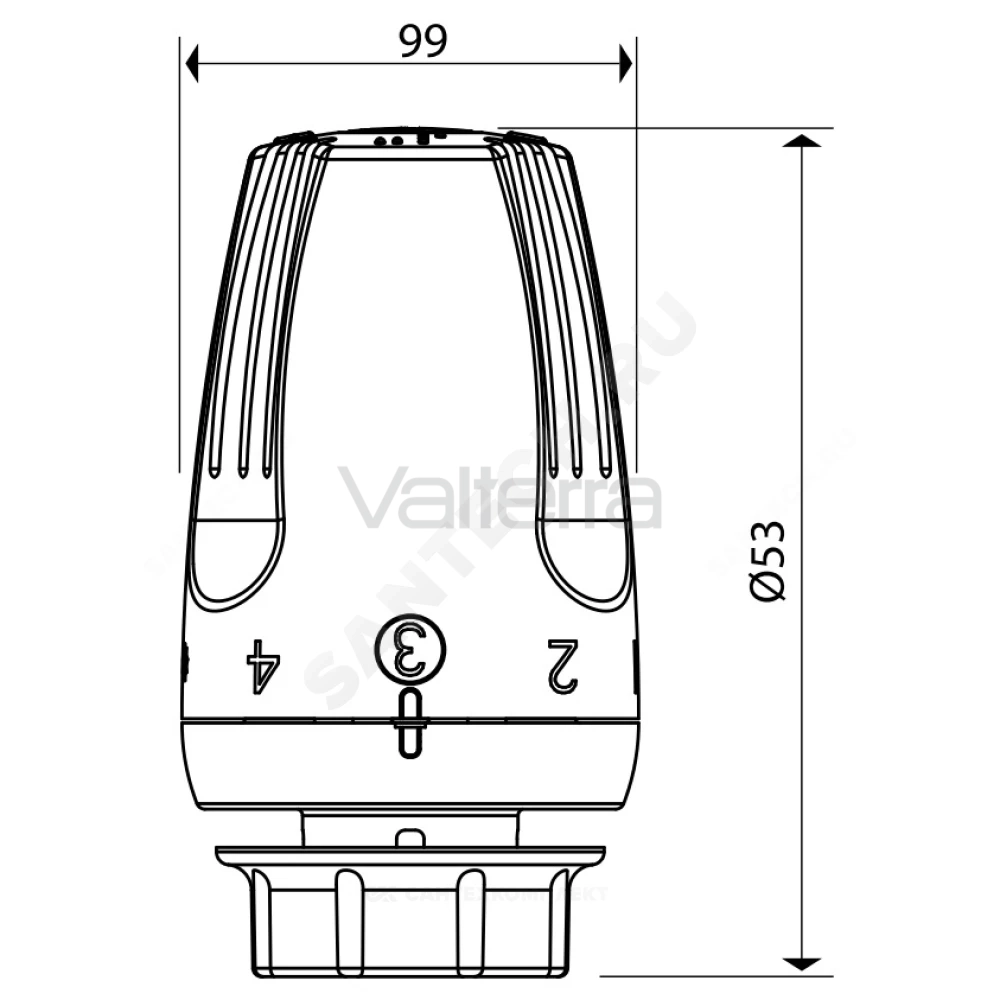 Элемент термостатический R468H жид/нап гайка М30х1,5 8-32oC Giacomini