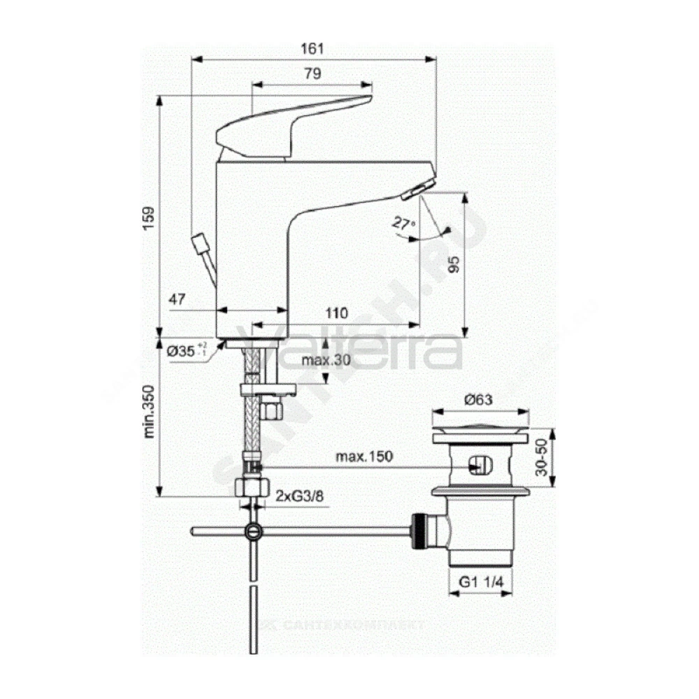 Промо-комплект для ванны с душем CERAFLEX Ideal Standard