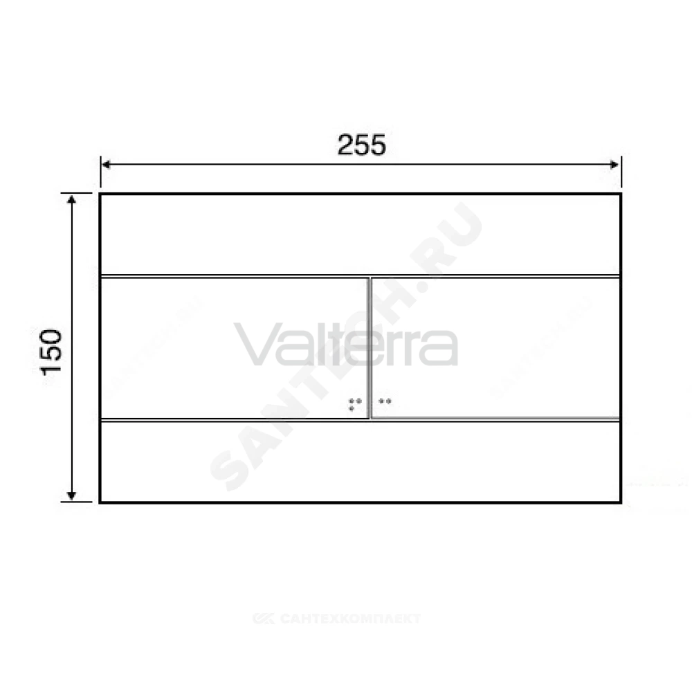 Кнопка для инсталляции пластик черная глянцевая Slim Ideal Standard