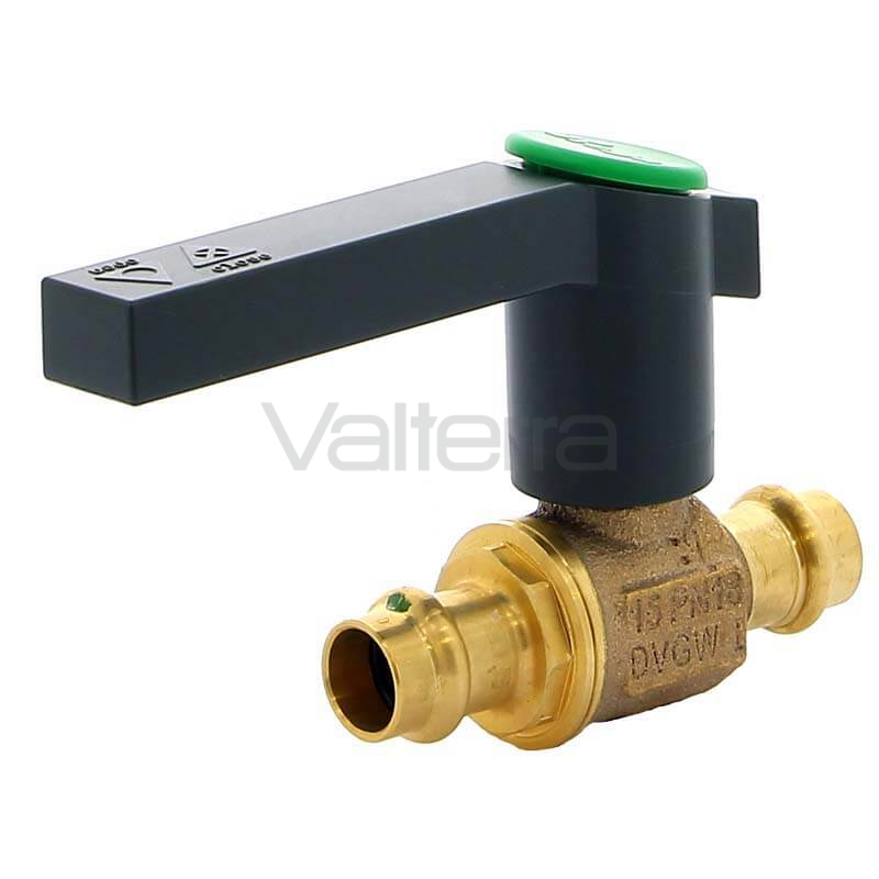 Кран пресс бронза Easytop Viega ДУ 15(15) 16 бар, 90'C