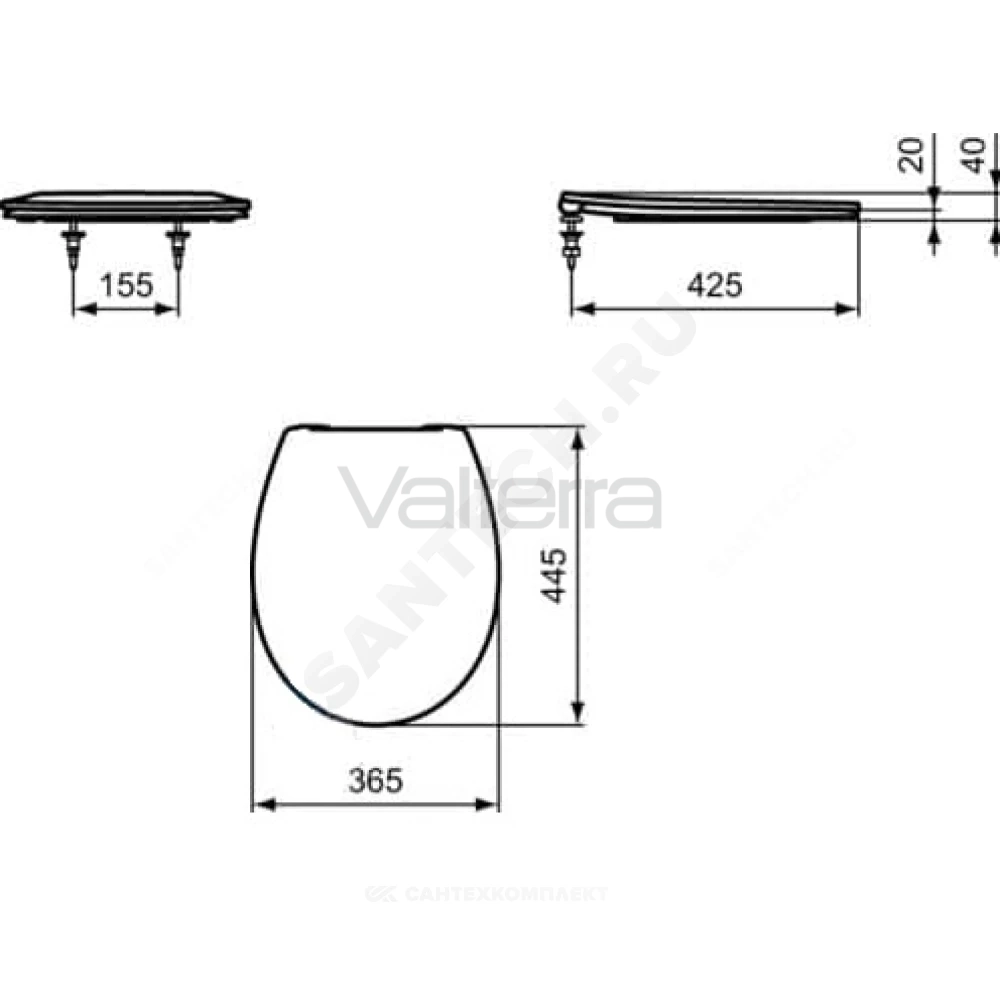 Сиденье для унитаза EUROVIT Ideal Standard