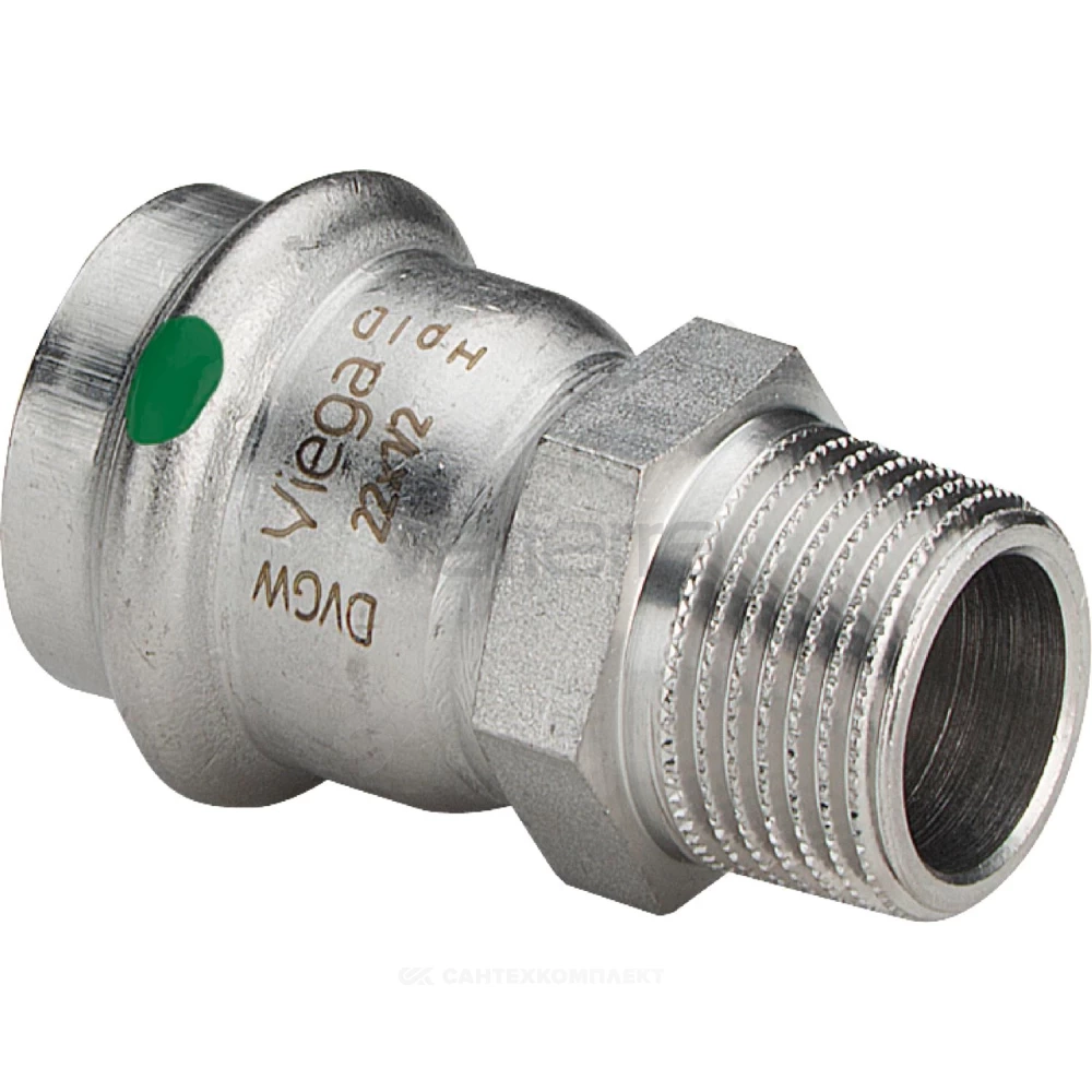 Муфта сталь нерж пресс/НР Sanpress Inox Viega