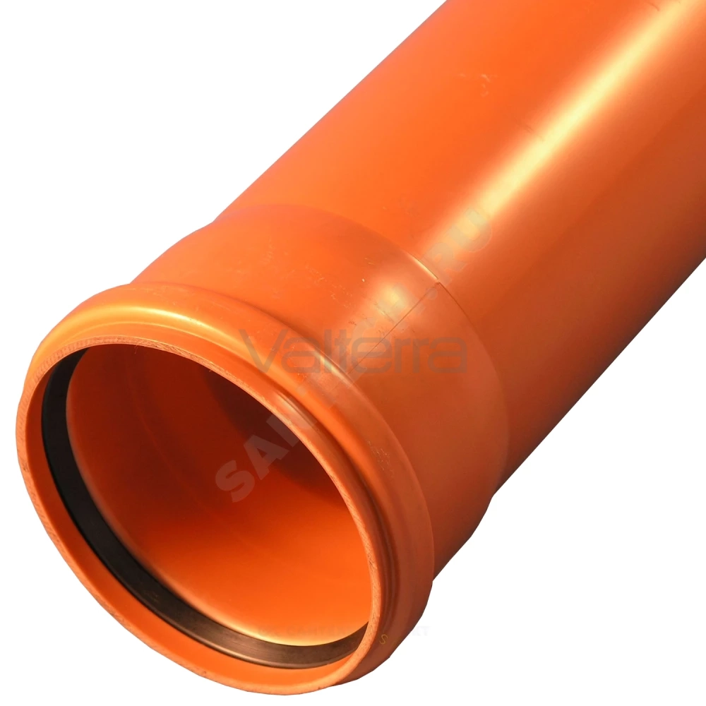 Труба с раструбом коричневая PP-B SN4 VALFEX