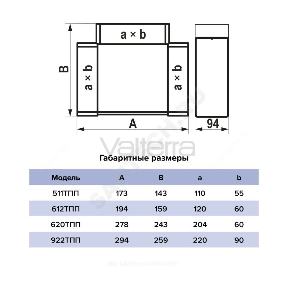 Тройник Т-образный ТПП ERA